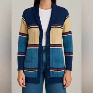 Kmart Vintage 1970s 100% Acrylic Button Cardigan Size Medium
